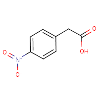 p-Nitrophenylacetic acid formula graphical representation