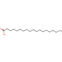 Stearic acid formula graphical representation