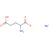 Monosodium glutamate formula graphical representation