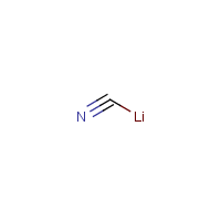 Lithium cyanide formula graphical representation