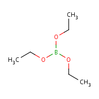 Triethyl borate formula graphical representation