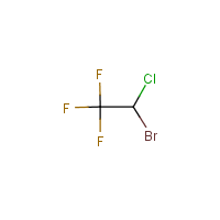 Halothane formula graphical representation