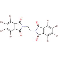 Ethylene bis(tetrabromophthalimide) formula graphical representation