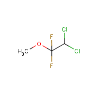 Methoxyflurane formula graphical representation