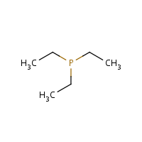 Triethylphosphine formula graphical representation