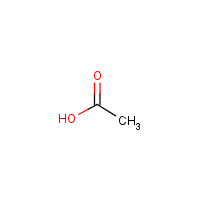 Acetic acid formula graphical representation