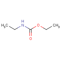 Carbamic acid, ethyl-, ethyl ester formula graphical representation