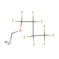 Ethyl perfluorobutyl ether formula graphical representation