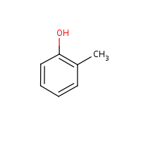 o-Cresol formula graphical representation