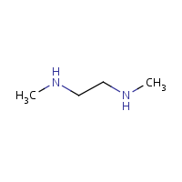 Dimethylethylenediamine formula graphical representation
