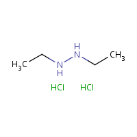 1,2-Diethylhydrazine dihydrochloride formula graphical representation