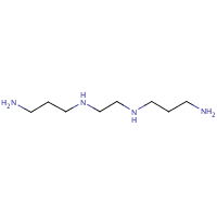 N,N'-Bis(3-aminopropyl)ethylenediamine formula graphical representation