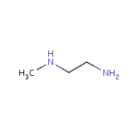 N-Methylethylenediamine formula graphical representation