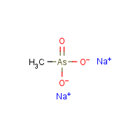 Disodium methanearsonate formula graphical representation