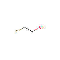 Ethylene fluorohydrin formula graphical representation