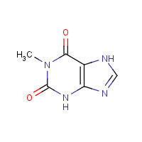1-Methylxanthine formula graphical representation