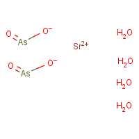 Strontium arsenite tetrahydrate formula graphical representation