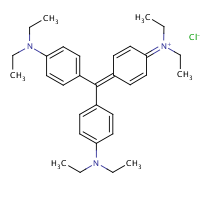 Ethyl violet formula graphical representation