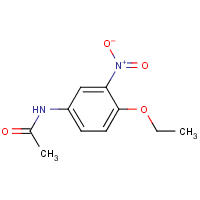 3'-Nitro-p-acetophenetidide formula graphical representation