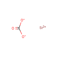 Strontium carbonate formula graphical representation