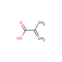 Methacrylic acid formula graphical representation