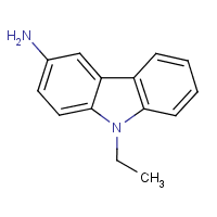 3-Amino-9-ethylcarbazole formula graphical representation
