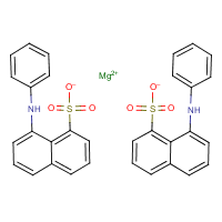8-Anilino-1-naphthalenesulfonic acid hemimagnesium formula graphical representation