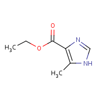 Ethyl-4-methyl-5-imidazolecarboxylate formula graphical representation