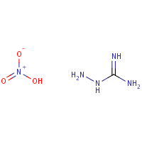 Aminoguanidine nitrate formula graphical representation