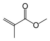 Methyl methacrylate formula graphical representation