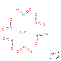 Sodium cobaltinitrite formula graphical representation