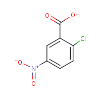 2-Chloro-5-nitrobenzoic acid formula graphical representation