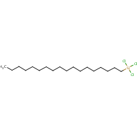 Octadecyltrichlorosilane formula graphical representation