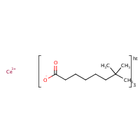 Cerium(III) neodecanoate formula graphical representation