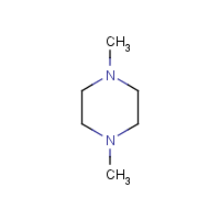 N,N'-Dimethylpiperazine formula graphical representation