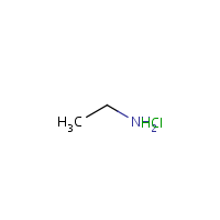 Ethylamine hydrochloride formula graphical representation