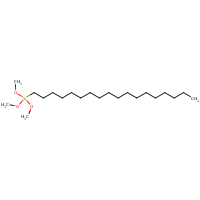 n-Octadecyltrimethoxysilane formula graphical representation