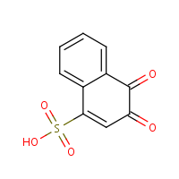 1,2-Naphthoquinone-4-sulfonate formula graphical representation