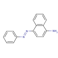 4-Phenylazo-1-naphthylamine formula graphical representation