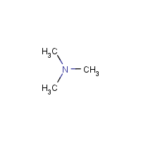 Trimethylamine formula graphical representation