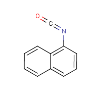 1-Naphthyl isocyanate formula graphical representation