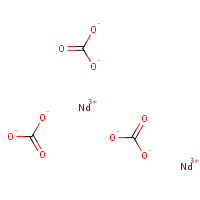 Dineodymium tricarbonate formula graphical representation
