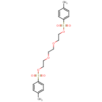 Triethylene glycol di-p-tosylate formula graphical representation