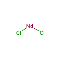 Neodymium dichloride formula graphical representation