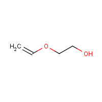 Ethylene glycol monovinyl ether formula graphical representation