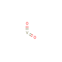 Vanadium dioxide formula graphical representation