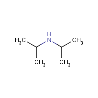 Diisopropylamine formula graphical representation