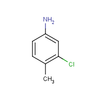 3-Chloro-p-toluidine formula graphical representation