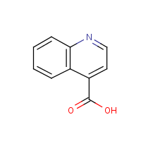 4-Quinolinecarboxylic acid formula graphical representation