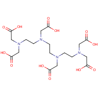 Triethylenetetraminehexaacetic acid formula graphical representation